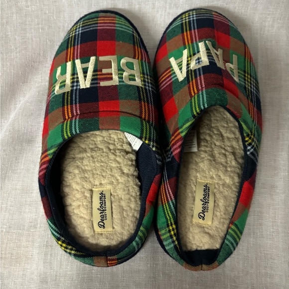 NWOT Dearfoams mens slippers papa bear - Picture 5 of 7